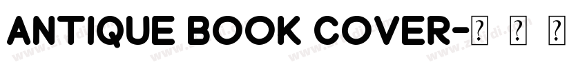 Antique Book Cover字体转换